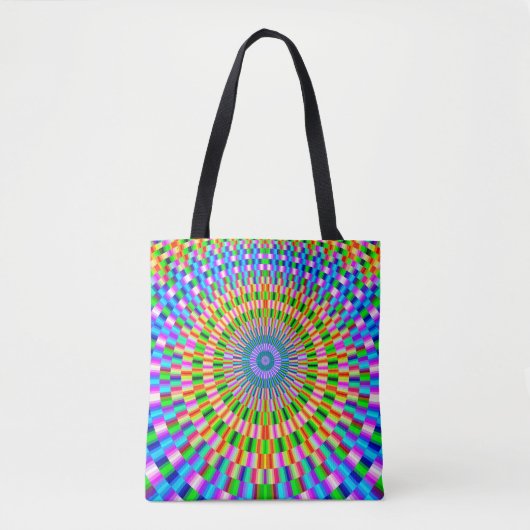 Tas met een cirkelvormig mosiac-multicolor-ontwerp (Voorkant)