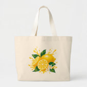Tas met een fel citroengele print (Voorkant)