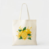 Tas met een fel citroengele print (Voorkant)