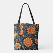 Tas met een levendig bloemendesign (Achterkant)