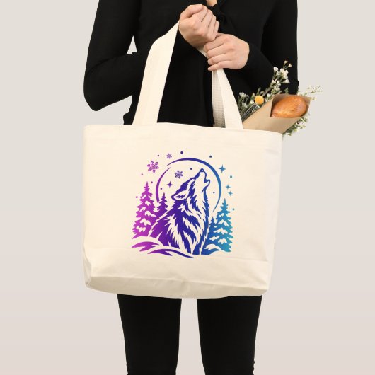 Tas met een wolf (Voorkant (product))