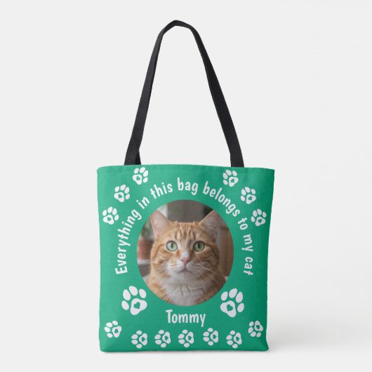 Tas met eigen foto voor kattenliefhebbers (Achterkant)