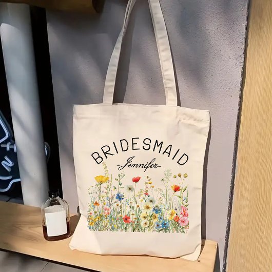 Tas met eigen keuze uit wilde bloemen, Cadeau aan 