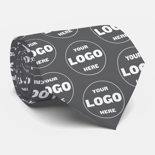 Tas met eigen logo - professionele merkdas stropdas (Opgerold)