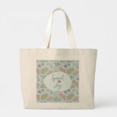 Tas met eigen naam Paisley Tote Bag | Verspreid Vr (Achterkant)