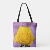 Tas met enkele gele roos (Achterkant)