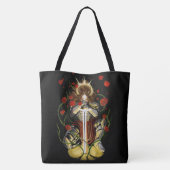 Tas met fantasieliefhebber kunstboek (Achterkant)