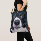 Tas met foto van hond aan beide zijden (Dichtbij)