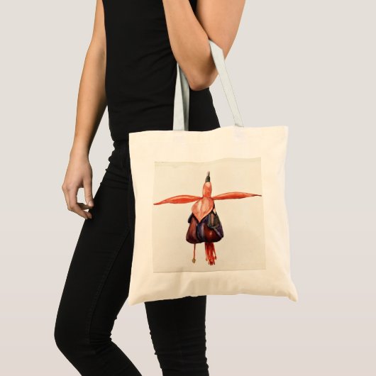 Tas met fuchsia bloemendesign (Voorkant (product))
