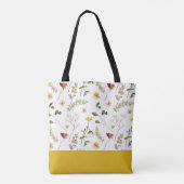 Tas met gele en oranje wilde bloemen (Achterkant)