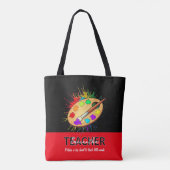 Tas met gepersonaliseerde naam voor de leraar (Achterkant)
