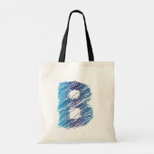 Tas met geschetste letter B (Achterkant)