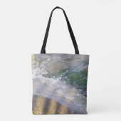 Tas met glinsterend water op rotsen (Achterkant)