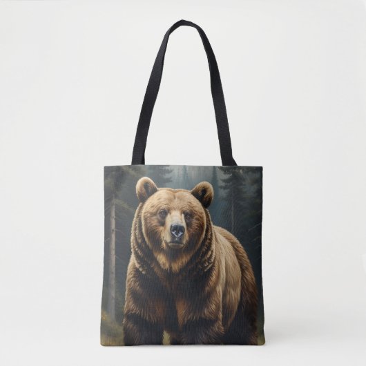 Tas met grizzlybeer-all-overprint (Voorkant)