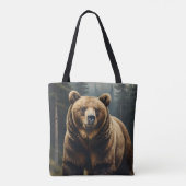 Tas met grizzlybeer-all-overprint (Achterkant)
