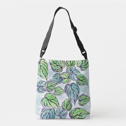 Tas met groene bladeren/kruislichaam (Achterkant)