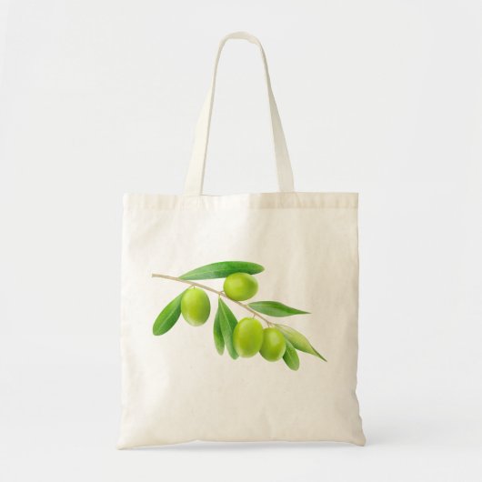 Tas met groene olijven tak (Voorkant)