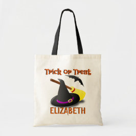 Tas met heks naam voor trick-or-treat