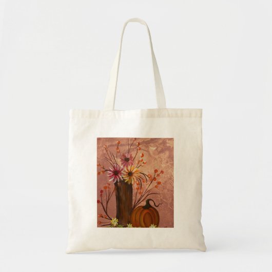 Tas met herfstbloemen (Voorkant)