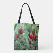Tas met herfstfoto's van rozenbottels (Achterkant)