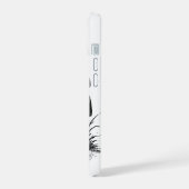 Tas met inkt getekende paddencolonie iPhone 15 case (Linkerkant)