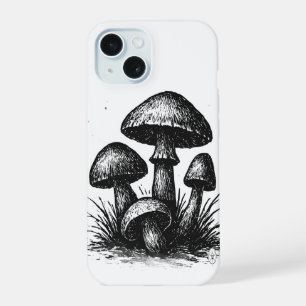 Tas met inkt getekende paddencolonie iPhone 15 case