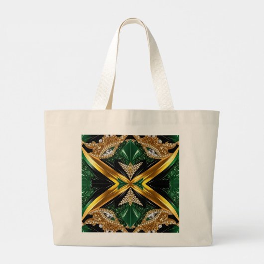 Tas met Jamaicaanse kleuren Design (Achterkant)