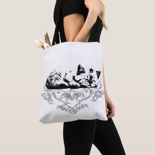 Tas met kat (Dichtbij)