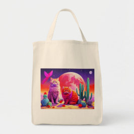 Tas met katillustratie