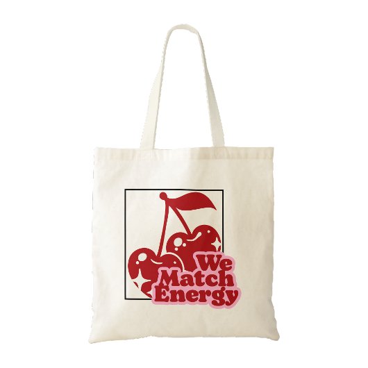 Tas met kersenprint