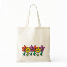 Tas met kleurrijke bloemen