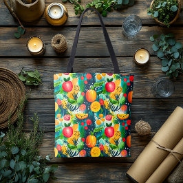 Tas met levendig fruitmotief voor een gezonde leve