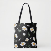 Tas met madeliefjesbloemen
