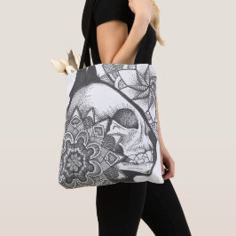 Tas met mandala van katten schedel
