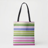 Tas met meerdere kleuren en stripe (Voorkant)