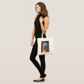 Tas met mixed media collage van kattenmoeder - Kun (Voorkant (model))