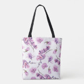 Tas met monogram en orchidee (Achterkant)