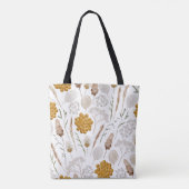 Tas met monogram en waterverf bijenkorfprint (Achterkant)