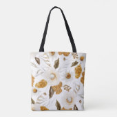 Tas met monogram en waterverf bloemen (Achterkant)