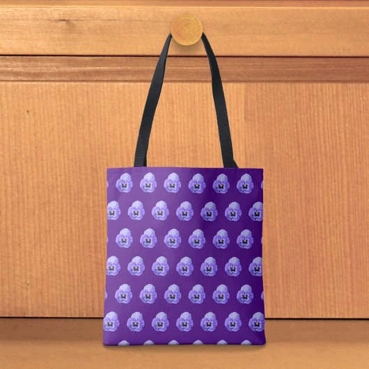 Tas met naadloos patroon van viooltje