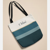 Tas met naam – Elegant gestreept ontwerp