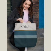 Tas met naam – Elegant gestreept ontwerp