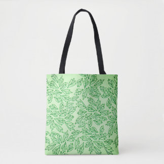Tas met natuurgetint bladpatroon