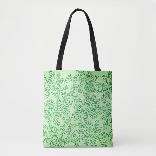 Tas met natuurgetint bladpatroon (Voorkant)