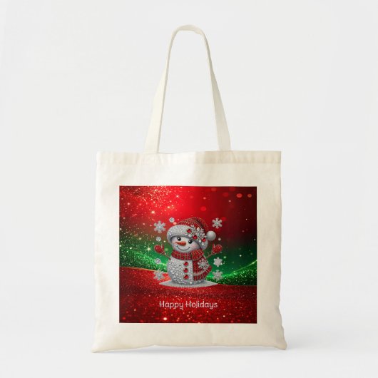 Tas met nepsiersten sneeuwman Holiday (Voorkant)