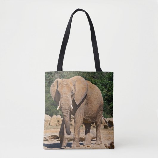 Tas met olifantprint over de hele oppervlakte (Voorkant)