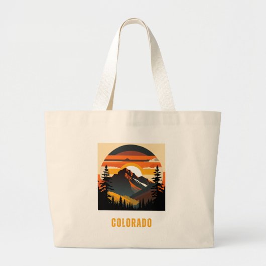 Tas met ontwerp van Colorado-bergen (Voorkant)