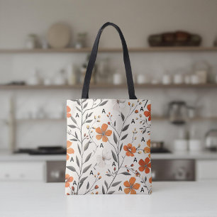 Tas met op maat gemaakt bloemenpatroon voor vrouwe