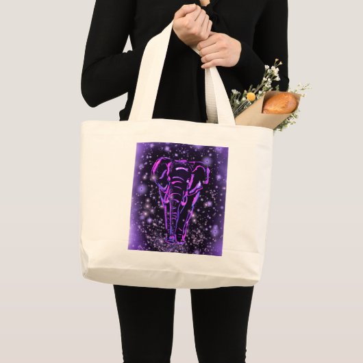 Tas met paarse olifant (Voorkant (product))