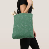 Tas met patroon van Geeky Science Doodles (Dichtbij)